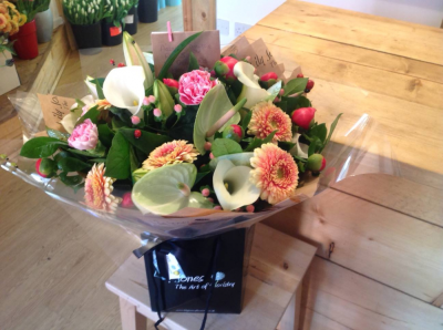 Seasonal Sensation - Seasonal flowers including a selection of our more luxurious stems, finished with a variety of foliage.