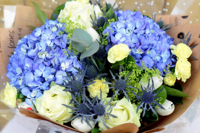 Just Arrived - To celebrate the new arrival in style choose this bright arrangement of fresh flowers. We’ve chosen soft lemon, cream and white with cool lilac and blue flowers for a boy, and pretty pinks for a girl. With plenty of texture and contrast it is an eye-catching gift that is ready to display and enjoy straight away.