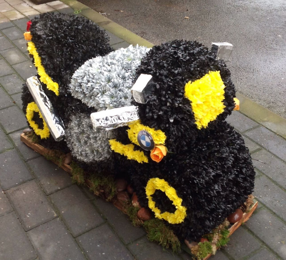 Bespoke Motor Bike Funeral Tribute