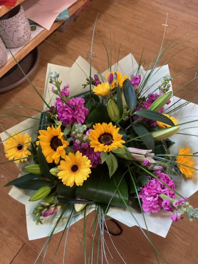 Just Because. - Small bouquet of seasonal flowers hand made for any occasion.