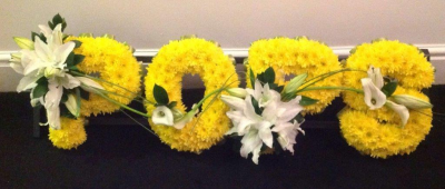 Letters and Names - Words and letters in flowers