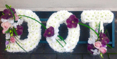 Letters and Names - Floral letters and names designed in flowers upon request.