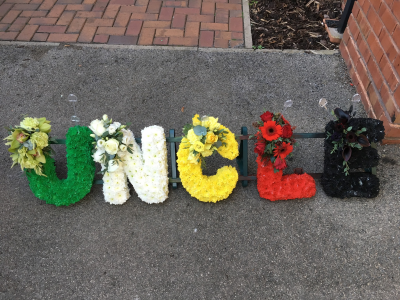 Uncle - Letters and names made to order in any colour.